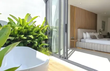 Moderne Doppelhaushälfte mit Pool zur Miete in Thalang