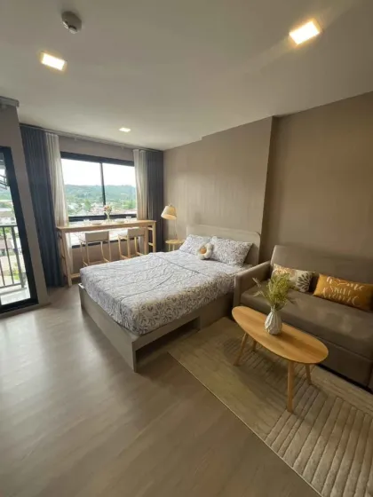 Квартира с 1 спальней в Dcondo Reef, Пхукет, полностью меблирована
