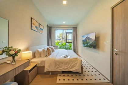 Апартаменты с 2 спальнями и выходом к бассейну в CANVAS Sansiri Phuket
