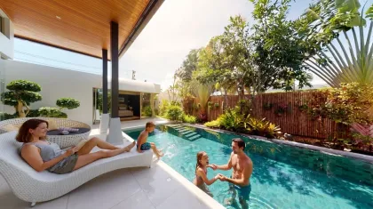 Villa privada de 3 habitaciones con piscina en Botanica The Residence, Cherng Talay