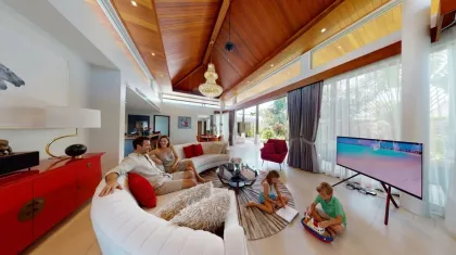 Villa privada de 3 habitaciones con piscina en Botanica The Residence, Cherng Talay