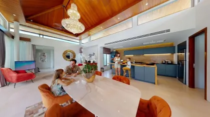 Villa privada de 3 habitaciones con piscina en Botanica The Residence, Cherng Talay