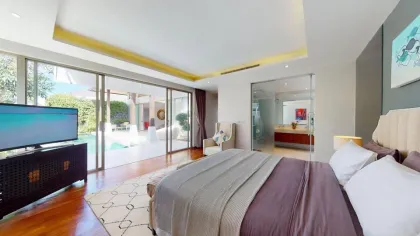 Villa privada de 3 habitaciones con piscina en Botanica The Residence, Cherng Talay