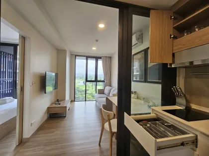1-комнатная квартира с террасой и видом на гольф в Skypark Laguna Phuket