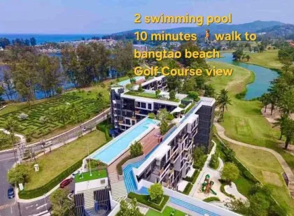 1-комнатная квартира с террасой и видом на гольф в Skypark Laguna Phuket
