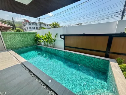 วิลล่าหรูสมัยใหม่ 3 ห้องนอนให้เช่า ที่ Blue Tree Living เชิงทะเล