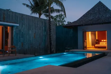Роскошная вилла с бассейном 3 спальни в аренду в Anchan Villa, Пхукет