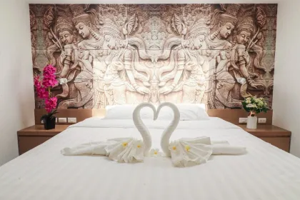 Вилла с 2 спальнями и общим бассейном в Tao Resort Bangtao