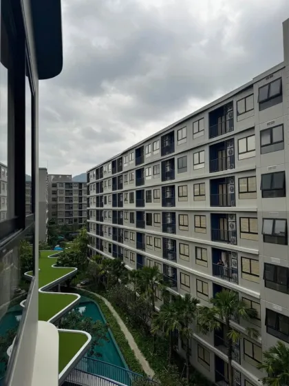Квартира с 1 спальней и видом на бассейн в DCONDO REEF KATHU