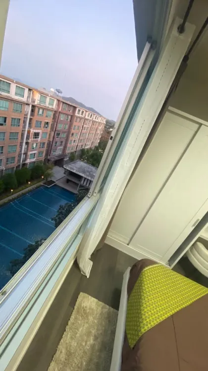 1 спальня, 1 ванная с видом на бассейн в dCondo Campus Resort Kuku, Пхукет Таун