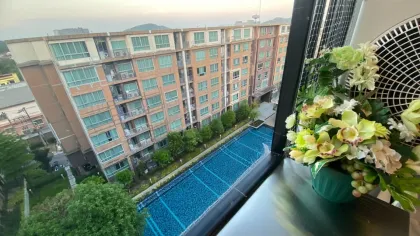 1 спальня, 1 ванная с видом на бассейн в dCondo Campus Resort Kuku, Пхукет Таун