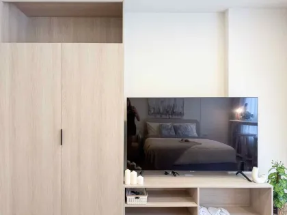 Угловая 1-комнатная квартира в аренду в Dcondo Reef, Кату