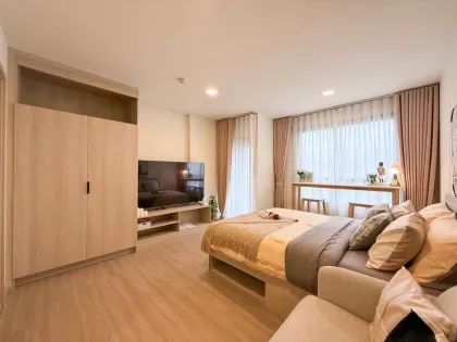 Угловая 1-комнатная квартира в аренду в Dcondo Reef, Кату