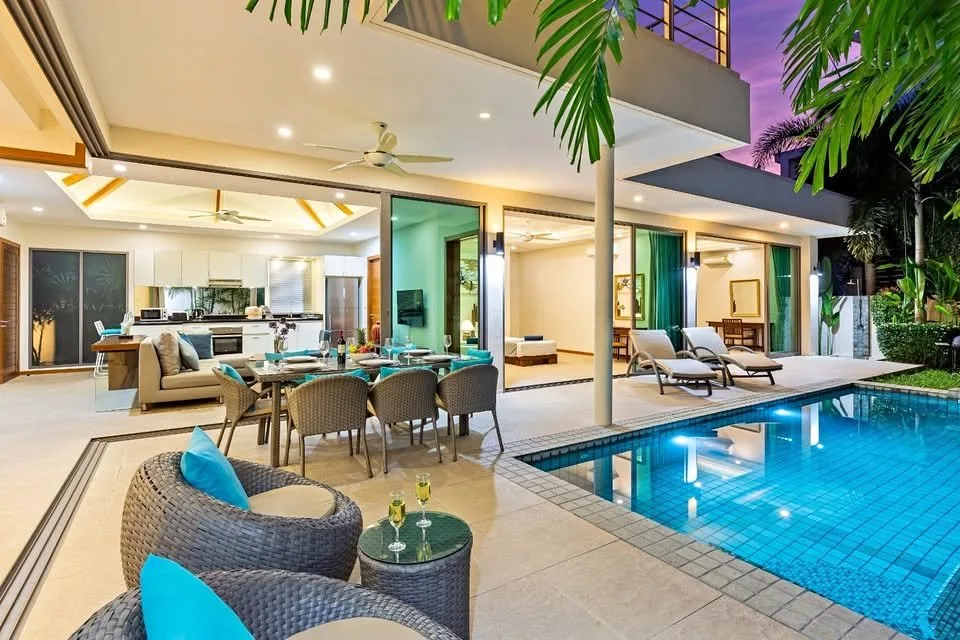 4-Schlafzimmer-Poolvilla zur Langzeitmiete in Rawai