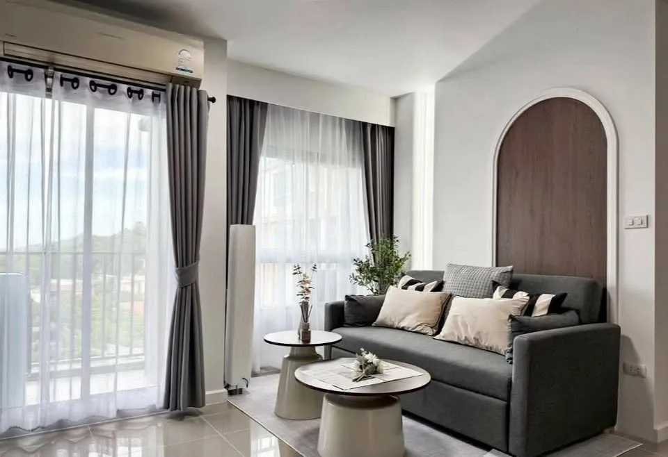 2-комнатная квартира с 2 ванными в аренду в Dcondo Campus (KuKu)