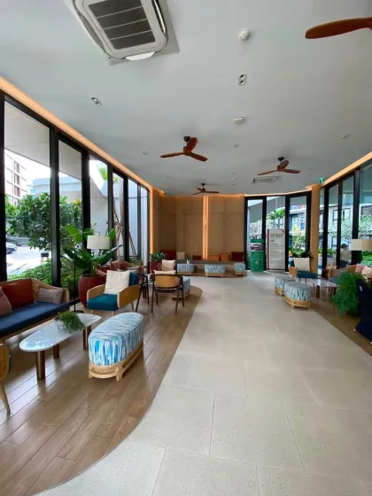 2-комнатная квартира с видом на футбольное поле в Dcondo Reef Phuket