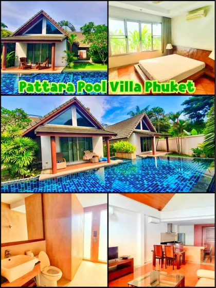 Luxusvilla mit 2 Schlafzimmern und großem Pool in Chalong zu vermieten