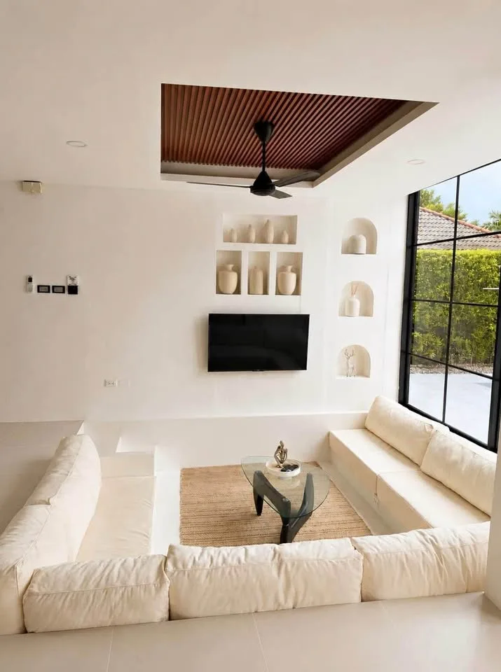 Villa cosy minimaliste avec piscine 3 chambres à louer à Pasak, Cherngtalay