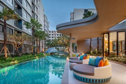 Voll möbliertes 1-Zimmer Apartment im D Condo Reef, Kathu