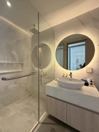 1-комнатная квартира с видом на бассейн в The Aqua Waterfront