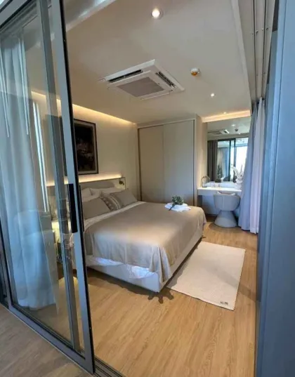 Апартаменты с 1 спальней и видом на озеро в The Aqua Condo, Чоенг Тхале
