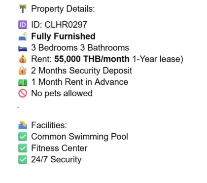 3 Bedroom 3 Bath Villa for Rent at Supalai Bella Vichit, Chalong