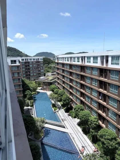 1-комнатная квартира в D Condo Creek Phuket с видом на бассейн
