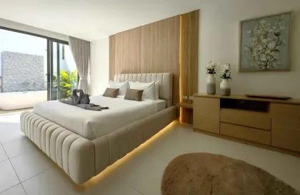 Villa moderna con piscina privada, 3 habitaciones y 3 baños en alquiler