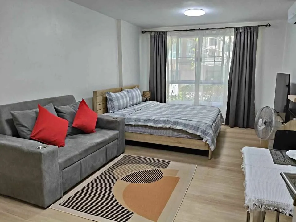 อพาร์ตเมนต์ 1 ห้องนอนชั้นล่างให้เช่า ที่ D Condo Creek, Kathu