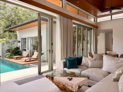 Acogedora villa con piscina de 3 habitaciones en Wilawan Luxury Villas, Nai Yang