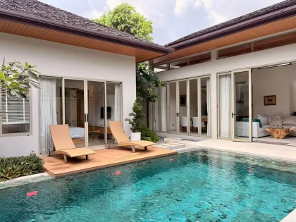 Acogedora villa con piscina de 3 habitaciones en Wilawan Luxury Villas, Nai Yang