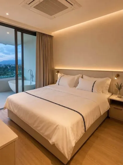 2 спальни, 2 ванные - квартира в The AQUA by Boat Pattana, Чернгталай