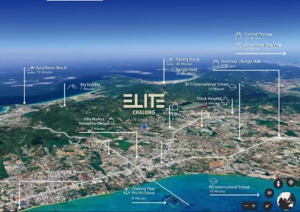 精致豪华泳池别墅，4卧5卫，位于Elite Chalong Villas