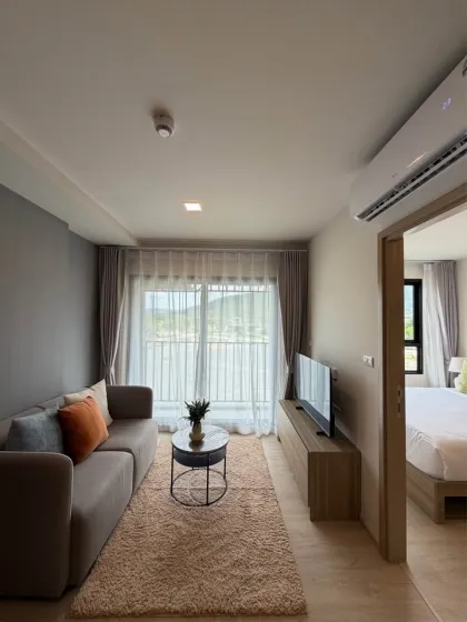 อพาร์ตเมนต์ 1 ห้องนอน 1 ห้องน้ำให้เช่าที่ The Base Cherngtalay