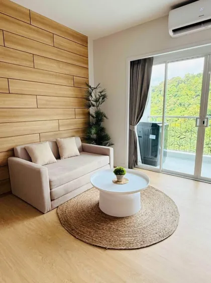 Apartamento con vista al mar de 1 dormitorio en Panasont Green Place, Samkong