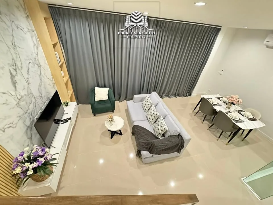 3-Bed 3-Bath Corner Townhouse for Rent in Gated Chalong