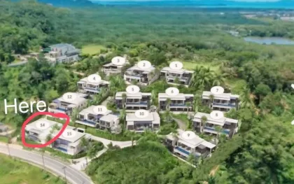 Luxus 3-Zimmer Villa mit Bergblick zur Miete im Zentrum von Phuket