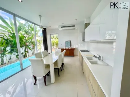 Familienvilla mit 4 Schlafzimmern und Pool zur Miete in Koh Kaew