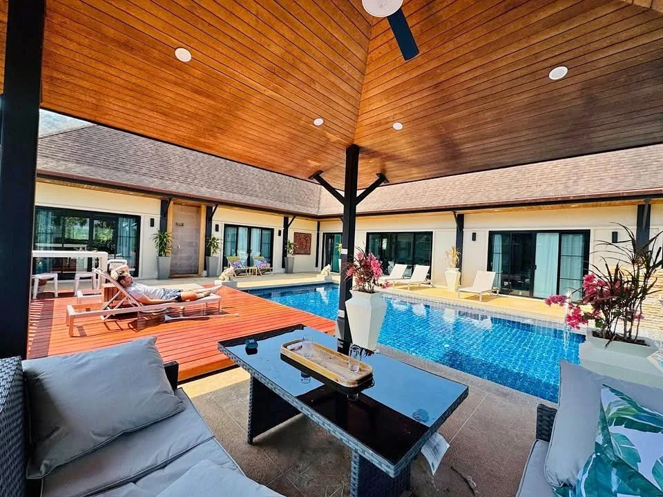 4-Bed, 3-Bath Private Pool Villa for Rent in Nai Harn Phuket