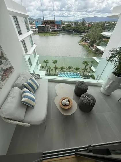 คอนโด 1 ห้องนอนให้เช่า ที่ The Aqua, Boat Avenue