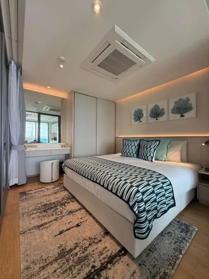 คอนโด 1 ห้องนอนให้เช่า ที่ The Aqua, Boat Avenue