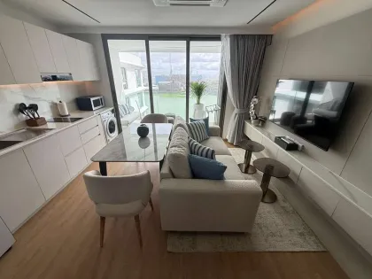 คอนโด 1 ห้องนอนให้เช่า ที่ The Aqua, Boat Avenue