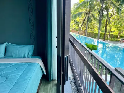 1-Zimmer-Apartment mit Poolzugang und Meerblick in Rawai