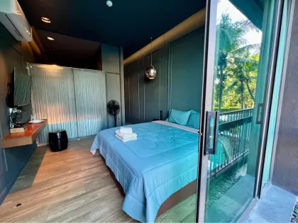 1-Zimmer-Apartment mit Poolzugang und Meerblick in Rawai