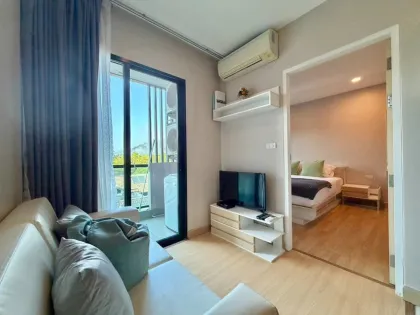 อพาร์ตเมนต์ 1 ห้องนอนให้เช่าที่ The Happy Place Condo ใกล้หาดในยาง