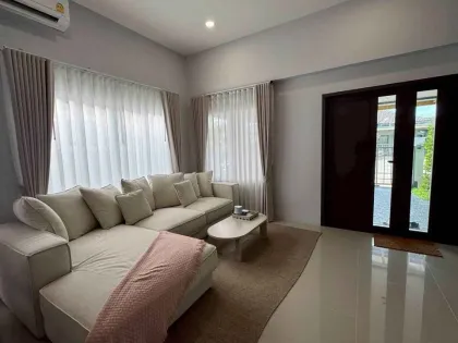 บ้านอัจฉริยะสมัยใหม่ 3 ห้องนอน 2 ห้องน้ำ ใกล้หาดในยาง