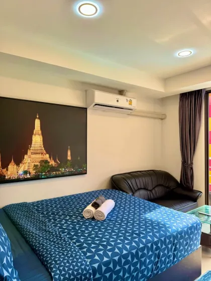 Stilvolles Studio mit Poolblick im 777 Beach Condo, Mai Khao