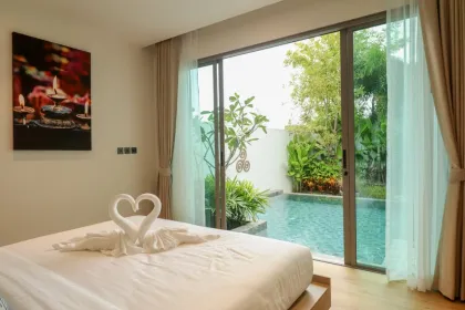 วิลล่าหรู 2 ห้องนอน Shambhala Grand พร้อมสระว่ายน้ำส่วนตัว