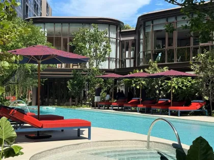 Haustierfreundliche 1-Zimmer-Wohnung mit Poolblick im The Base Cherngtalay