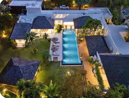 Villa spacieuse de 5 chambres avec piscine à Layan Estate, Phuket